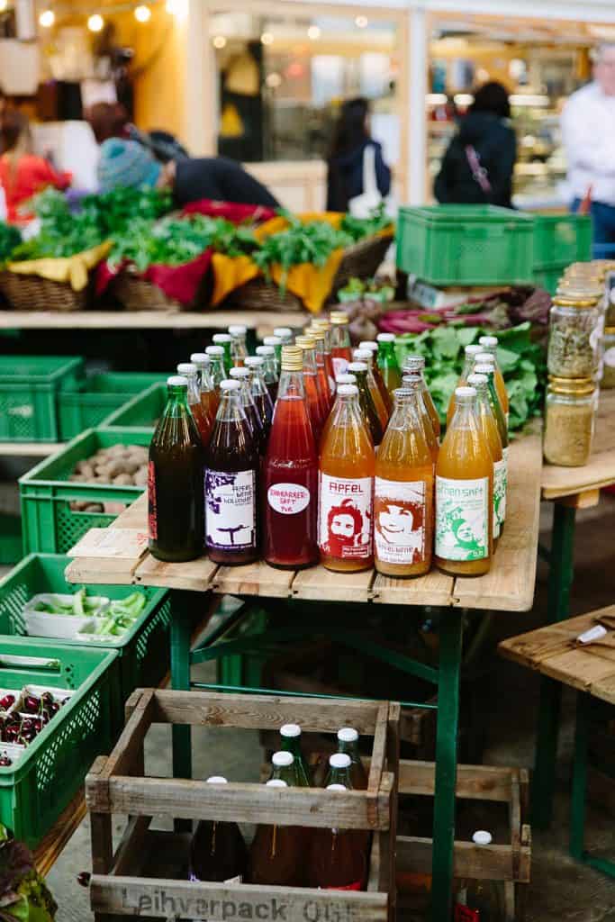 drinks on display at Markthalle Neun