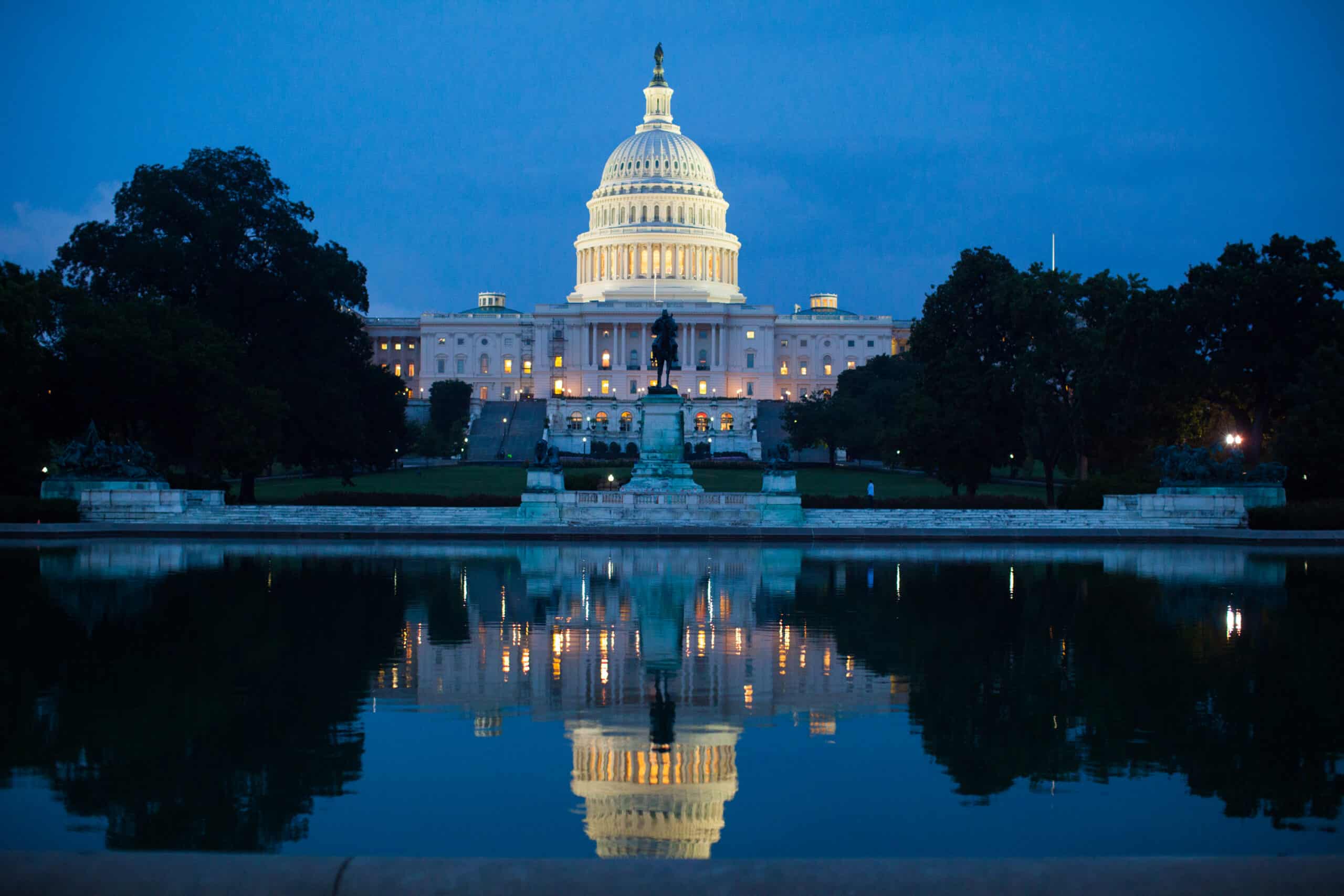 dc capitol at night