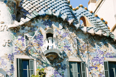 Gaudí architecture in Barcelona, Spain
