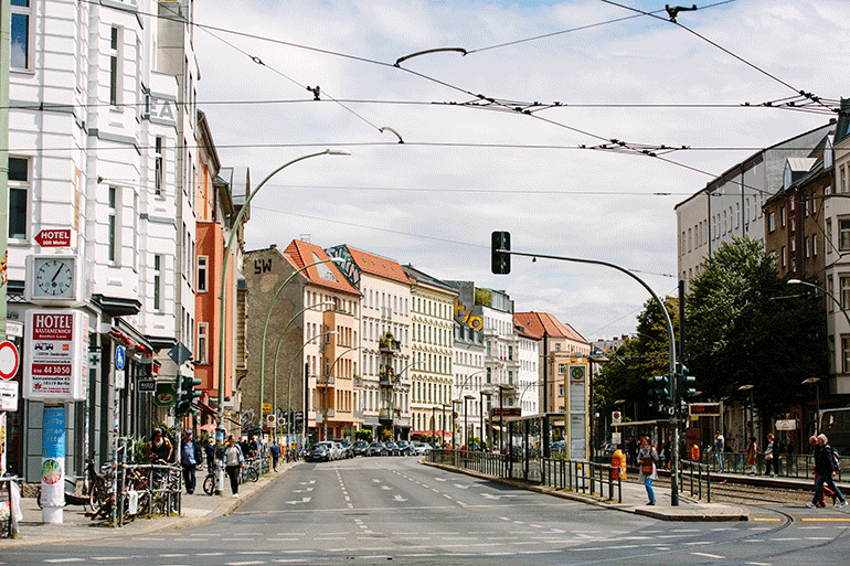 street view in berlin, germany