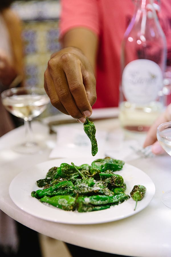 padrón peppers in Barcelona