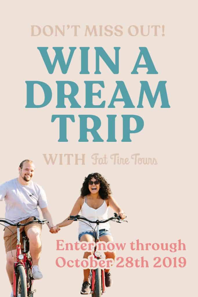 Enter to win a free trip with Fat Tire Tours
