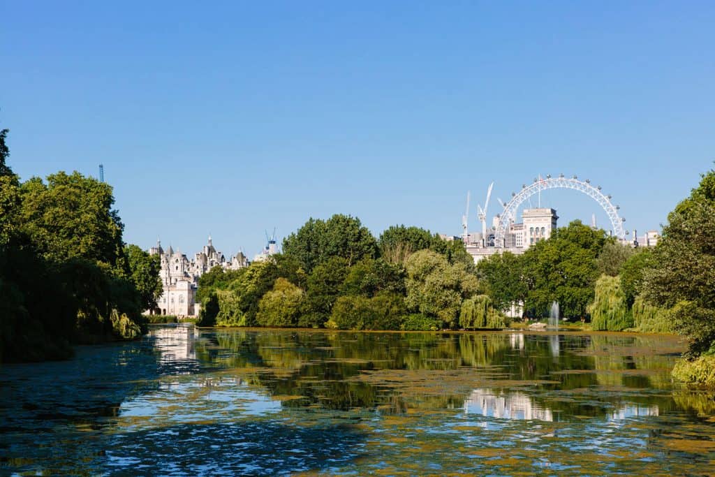 A view of London from the water