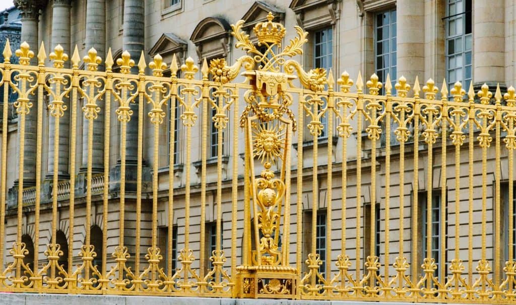 Louis XIV, the Sun King, forever overlooking the palace of Versailles