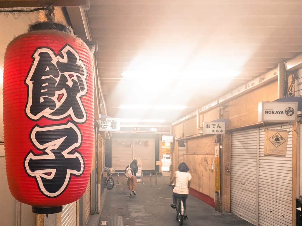 exploring the koenji neighborhood on a tokyo bike tour