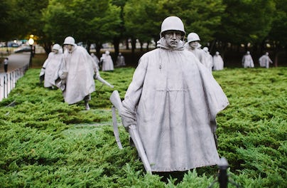 the korean war veterans memorial in washington dc