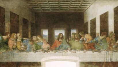 The Last Supper painting in Milan, Italy