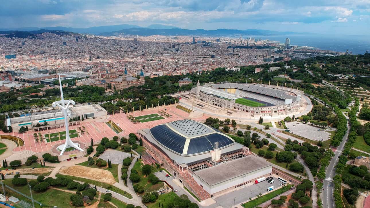 Barcelona, Electric Bike Tour, Highlights, Barcelona-Electric-Bike-Tour-Palau-Sant-Jordi.