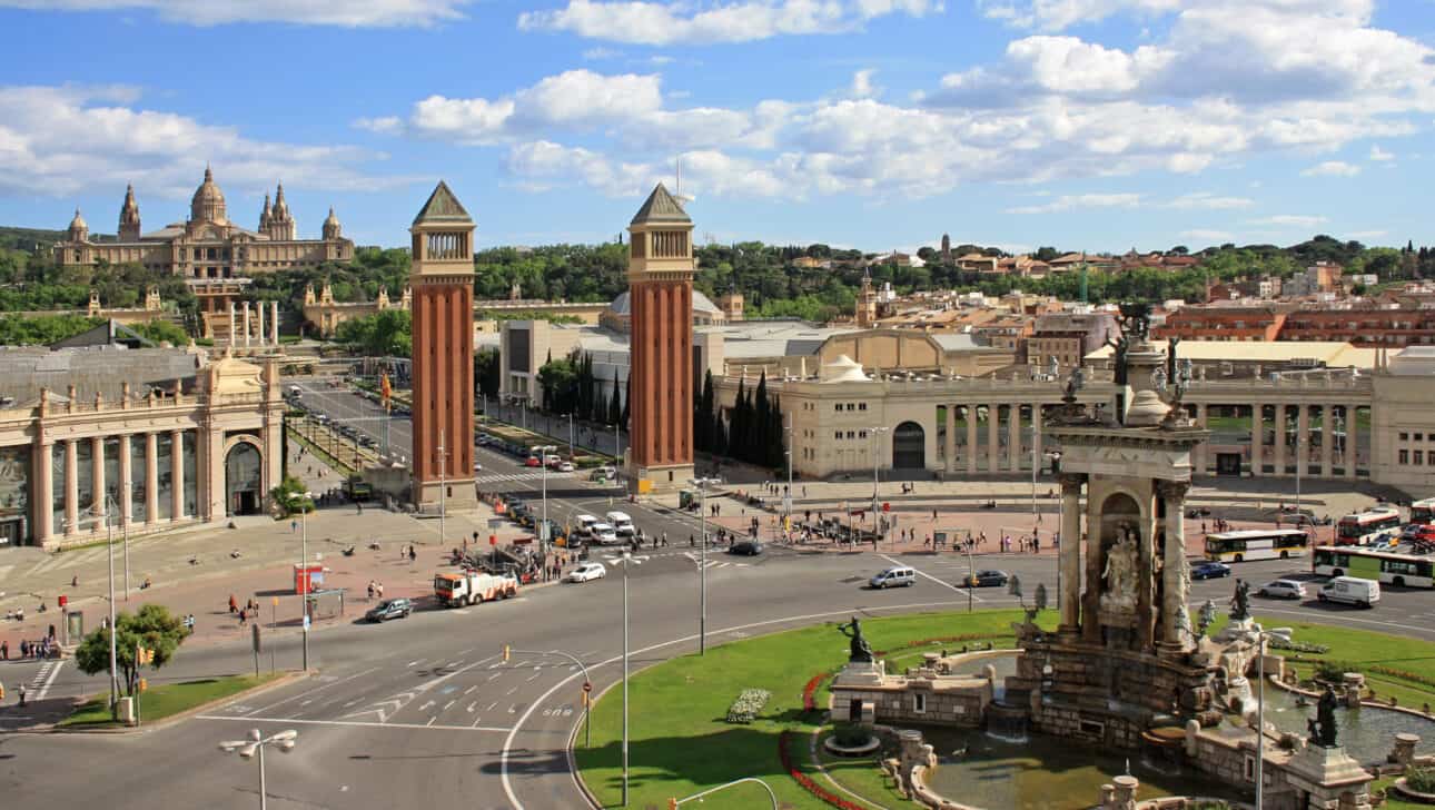 Barcelona, Electric Bike Tour, Highlights, Barcelona-Electric-Bike-Tour-Plaza-D_Espanya.