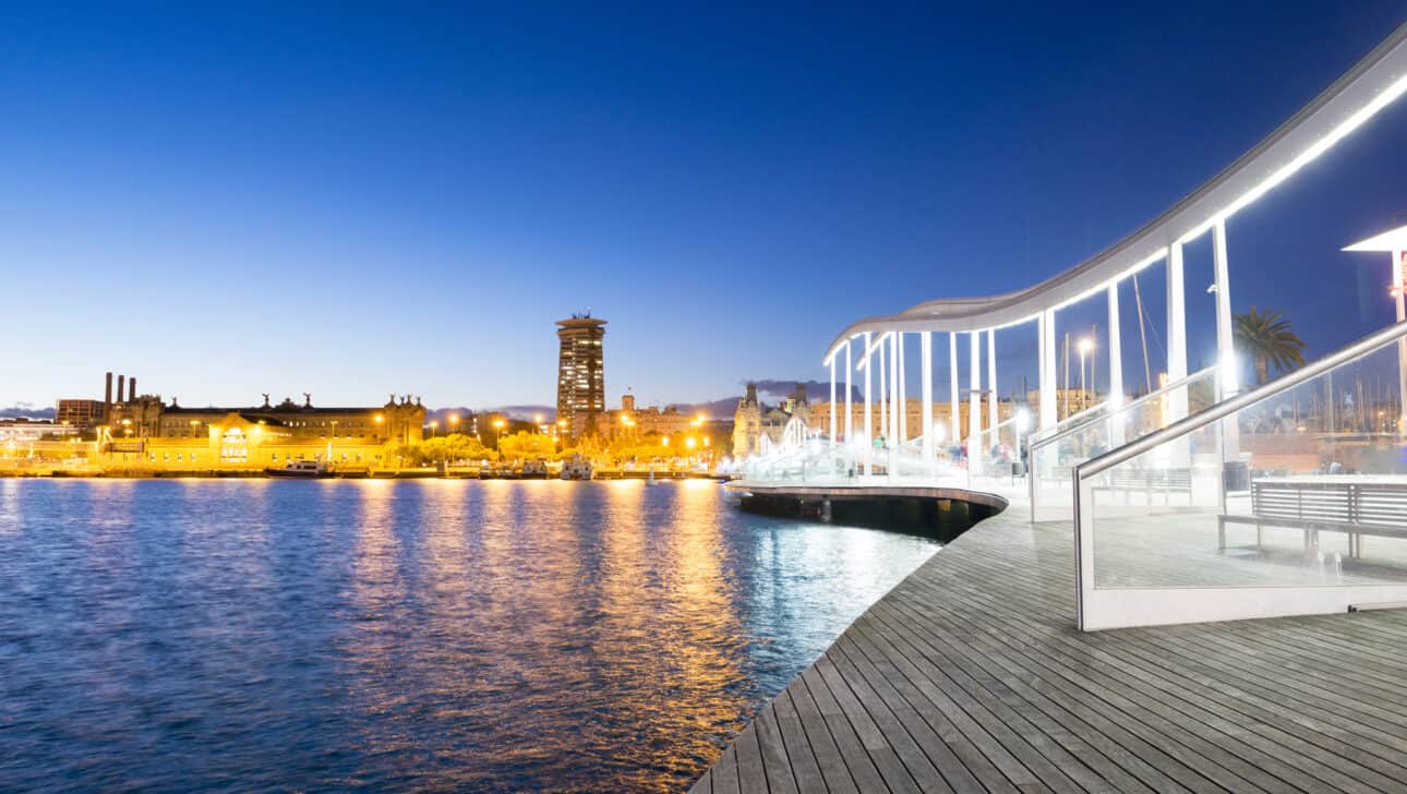 Barcelona, Night Bike Tour, Highlights, Barcelona-Night-Bike-Tour-Port-Vell.