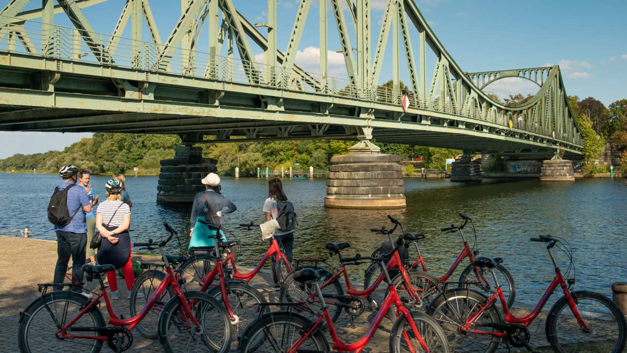 Berlin, Gardens _ Palaces Of Potsdam Bike Tour, Highlights, Berlin-Gardens-Palaces-Of-Potsdam-Bike-Tour-Potsdam-Tour-Bridge-Of-Spies-Glienicke-Bridge.