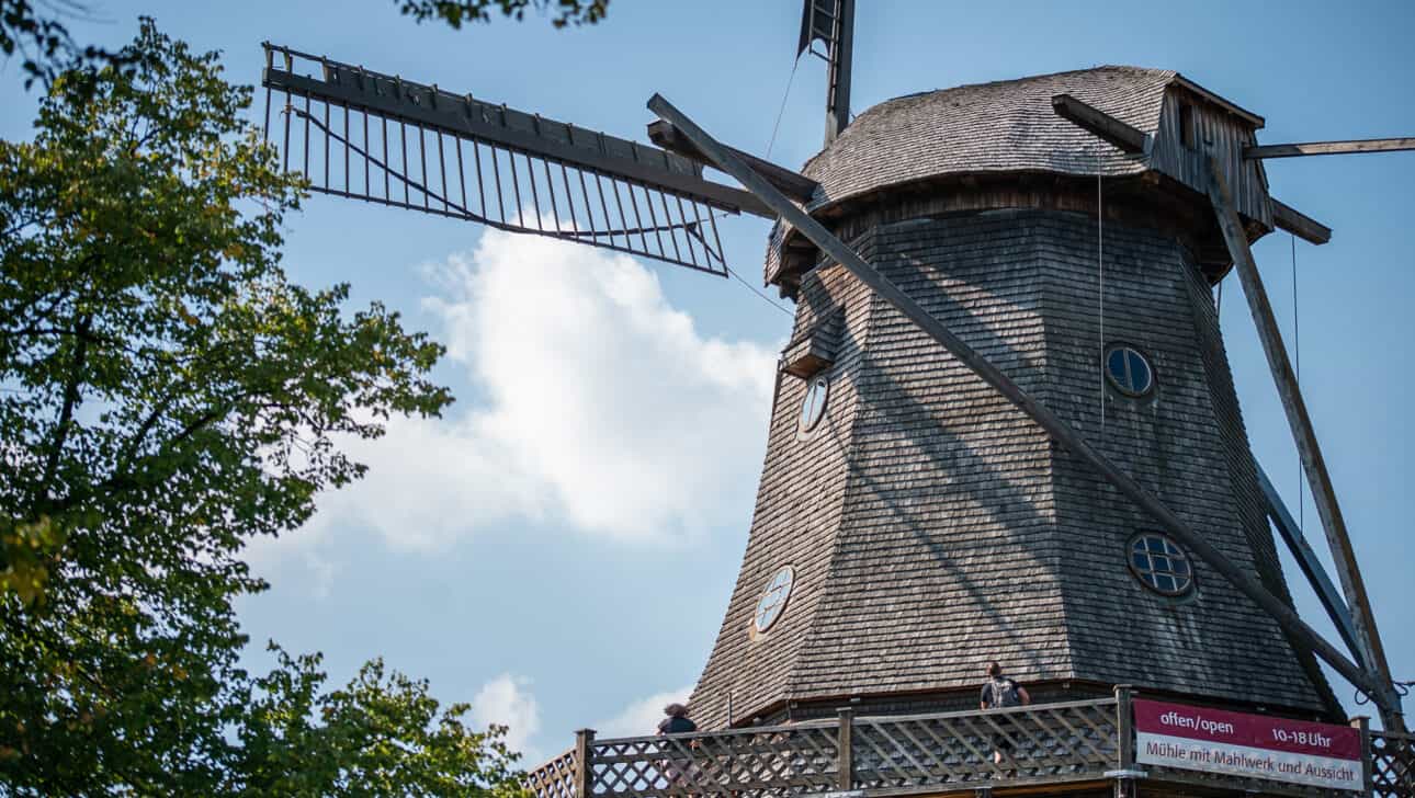 Berlin, Gardens _ Palaces Of Potsdam Bike Tour, Highlights, Berlin-Gardens-Palaces-Of-Potsdam-Bike-Tour-Potsdam-Tour-Rustic-Windmill.