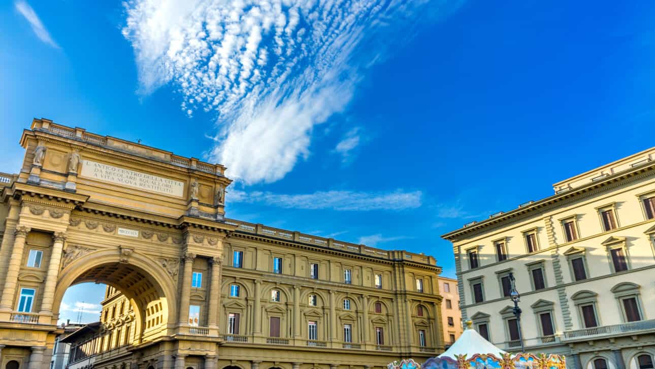 Florence, Bike, Highlights, Florence-Bike-Bike-Piazza-Della-Repubblica.