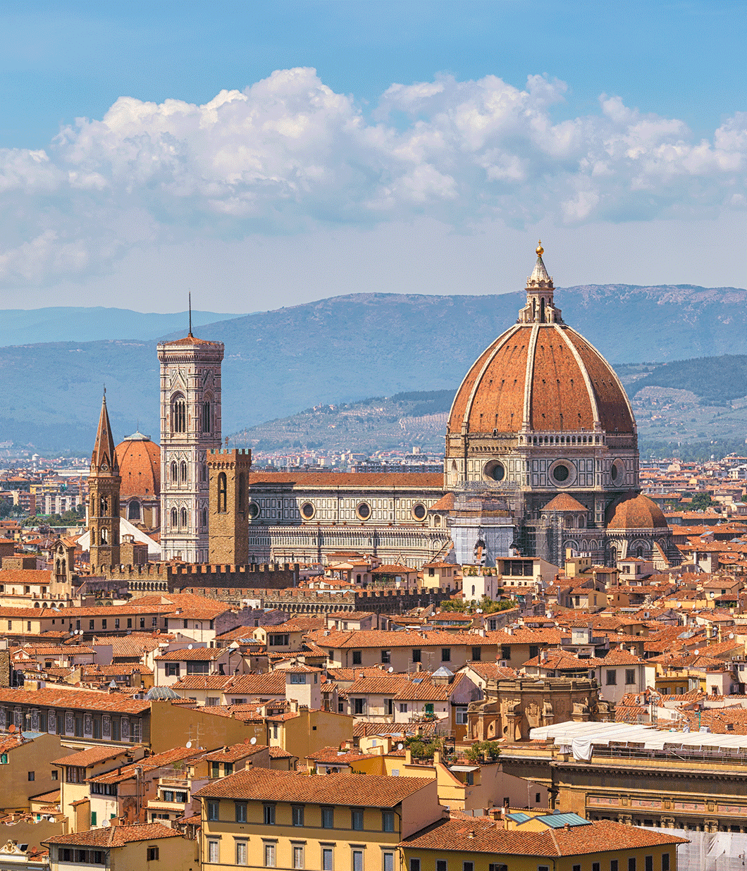 A view of the Duomo in Florence, Italy