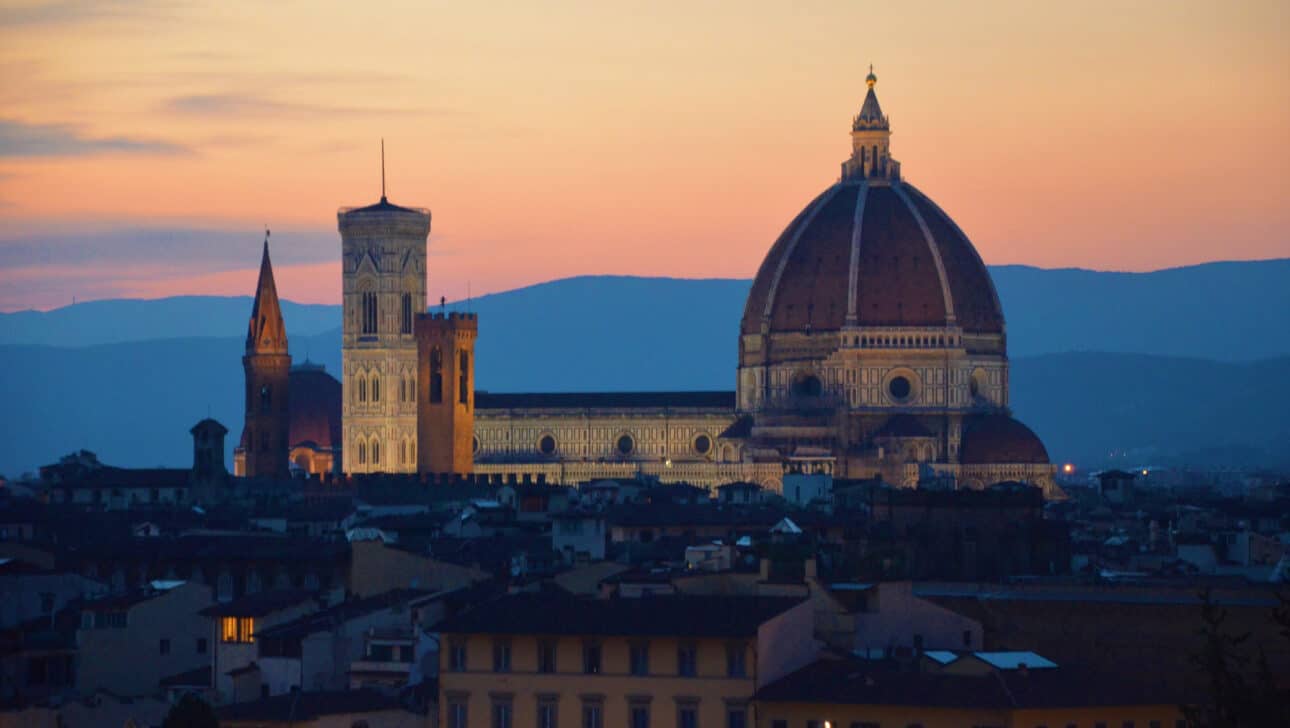 Florence, Night Bike, Highlights, Florence-Night-Bike-Night-Bike-Duomo-Baptistry.
