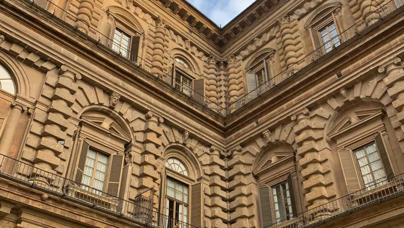 Florence, Private Night Bike, Highlights, Florence-Private-Night-Bike-Tour-Pitti-Palace.