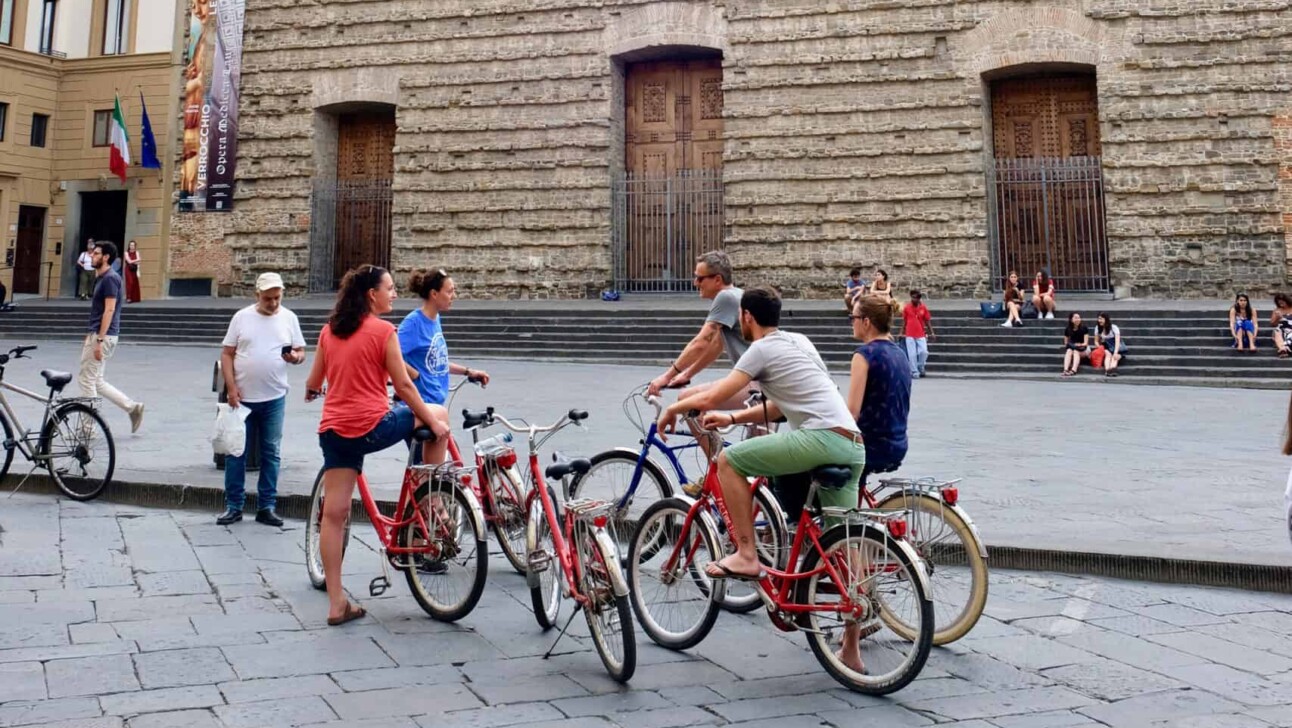Florence, Private Night Bike, Highlights, Florence-Private-Night-Bike-Tour-San-Lorenzo.