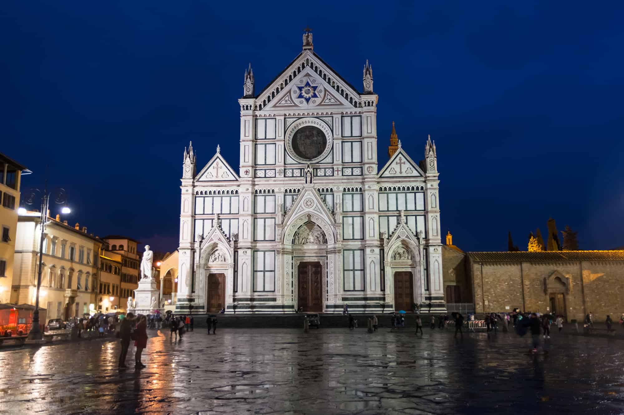 Florence, Private Night Bike, Highlights, Florence-Private-Night-Bike-Tour-Santa-Croce.