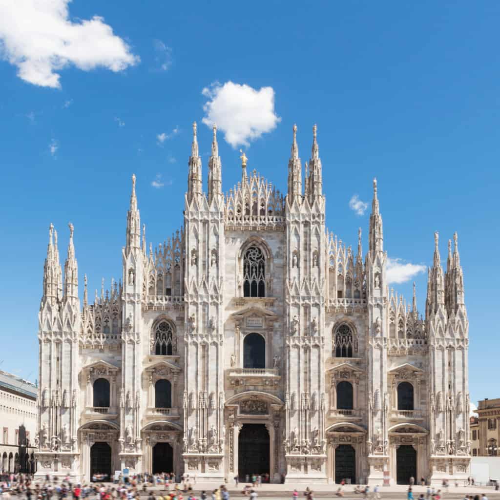 The Duomo in Milan, Italy