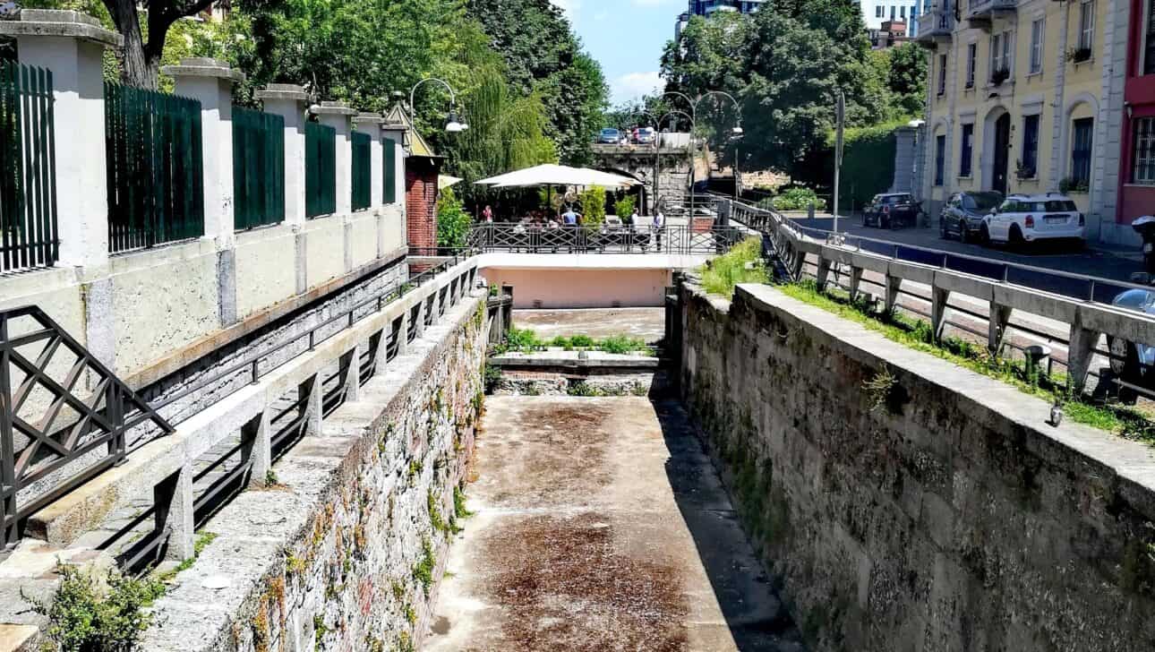 Leonardo da Vinci's canal lock at Conca dell'Incoronata