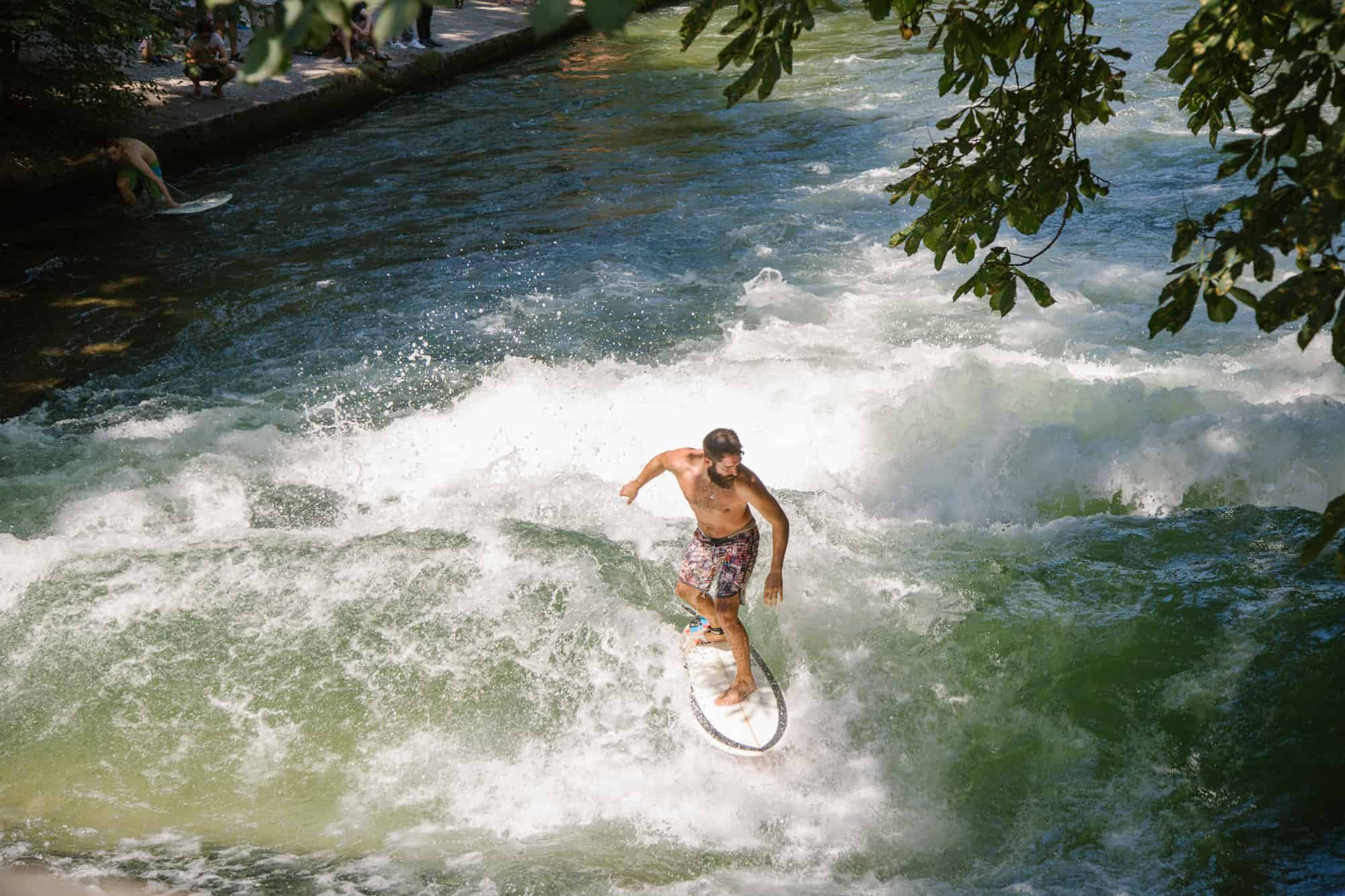 Munich, Attractions Archive, Munich-Attractions-Eisbach-Surfers.