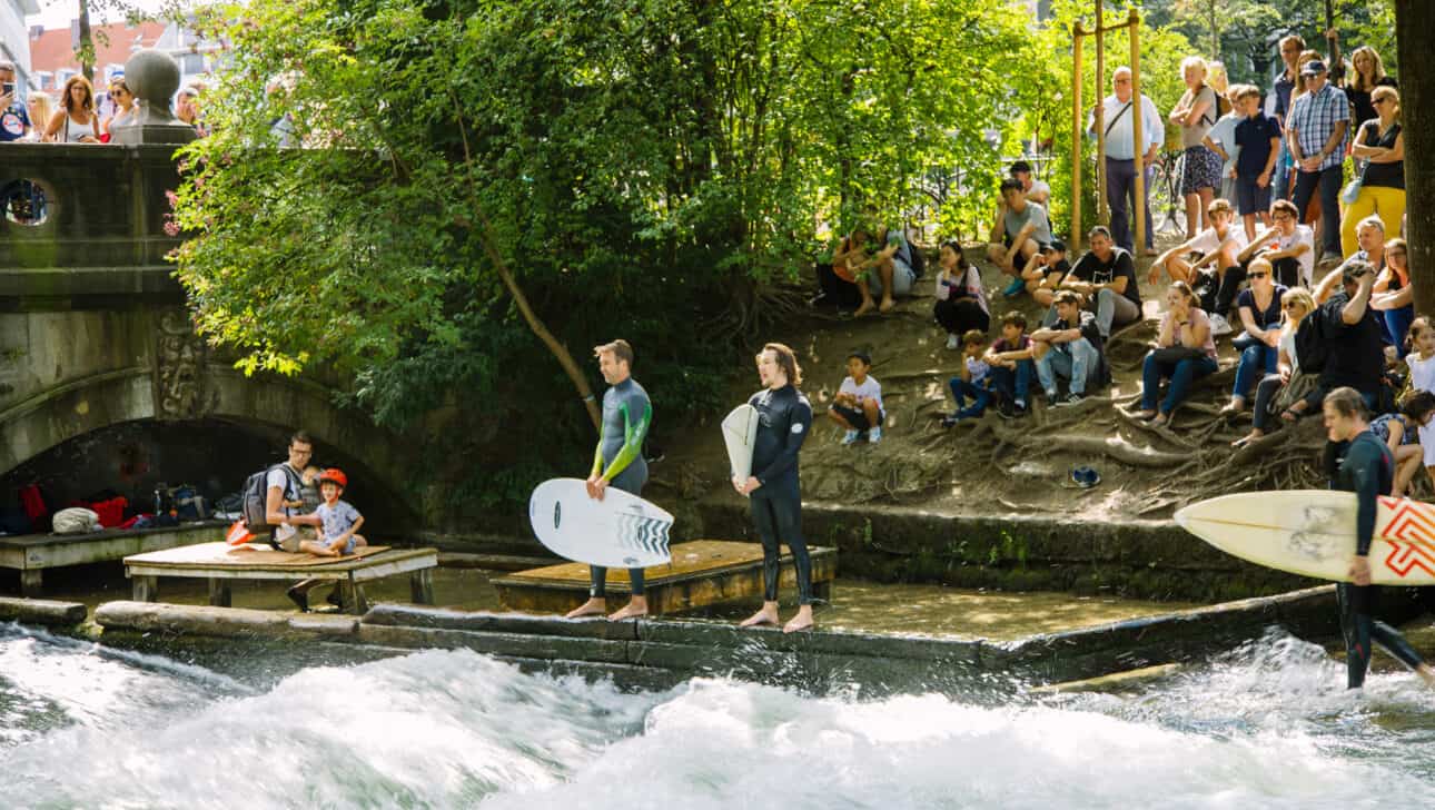 Munich, Attractions, Eisbach Surfers, Munich-Eisbach-Surfers-Slider1.