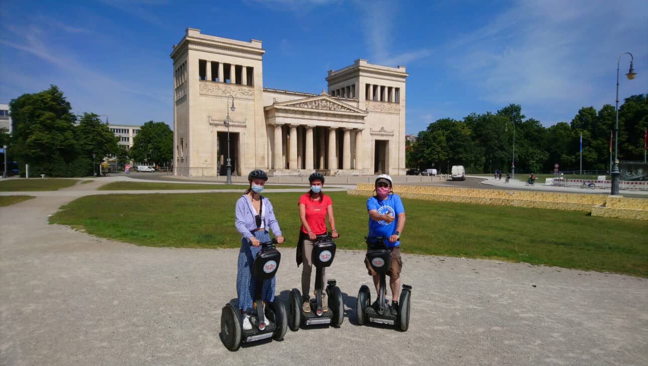 Munich, Mini Segway English, Highlights, Munich-Mini-Segway-English-Koenigsplatz.