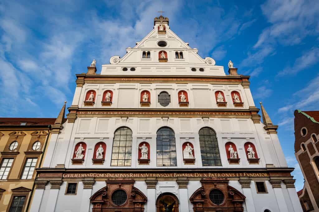 Munich, Night Bike Tour, Highlights, Munich-Night-Bike-Tour-St-Michaels-Church.