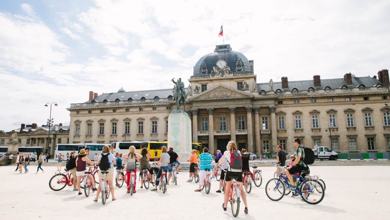 Paris, Paris Bike Tours, Paris Tour De France Ride, Highlights, Paris-Bike-Tours-Paris-Tour-De-France-Ride-Ecole-Militaire.