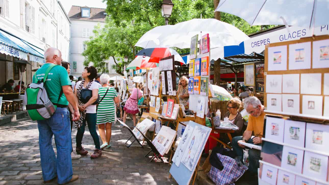 Paris, Walking Tours, Montmatre Walking Tour, Highlights, Paris-Walking-Tours-Montmatre-Walking-Tour-Place-Du-Tertre.