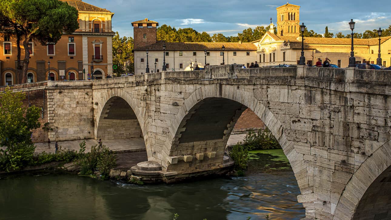 Rome, Night Bike, Highlights, Rome-Night-Bike-Ponte-Cestio.