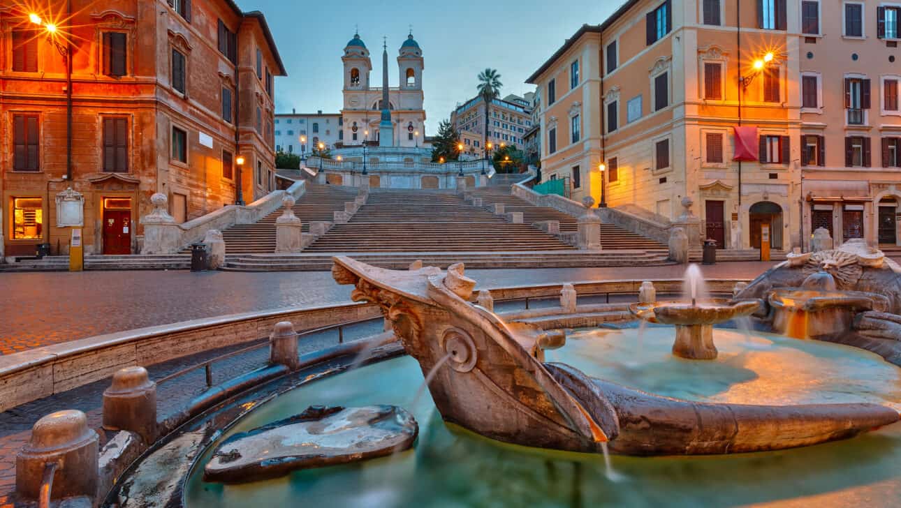 Rome, Night Segway, Highlights, Rome-Night-Segway-Spanish-Steps.