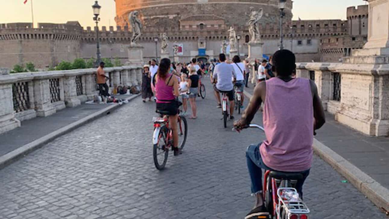 Rome, Private Night Bike, Highlights, Rome-Private-Night-Bike-Castel-Sant-Angelo.