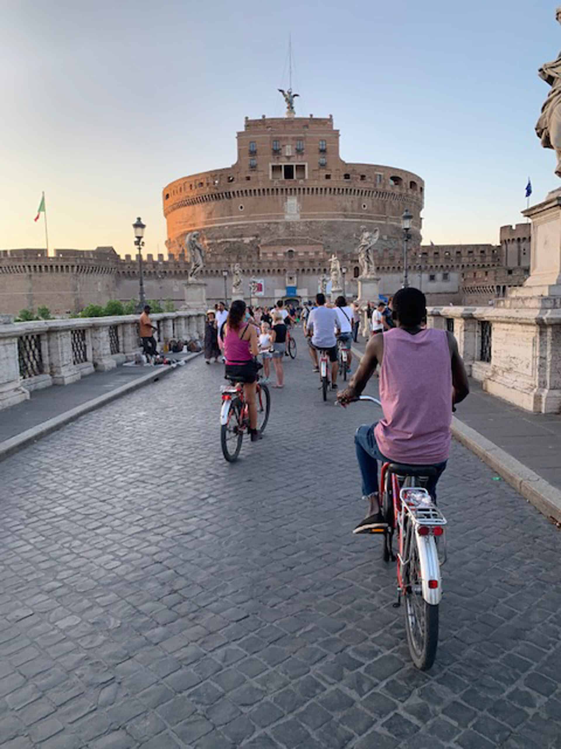 Rome, Private Night Bike, Highlights, Rome-Private-Night-Bike-Castel-Sant-Angelo.