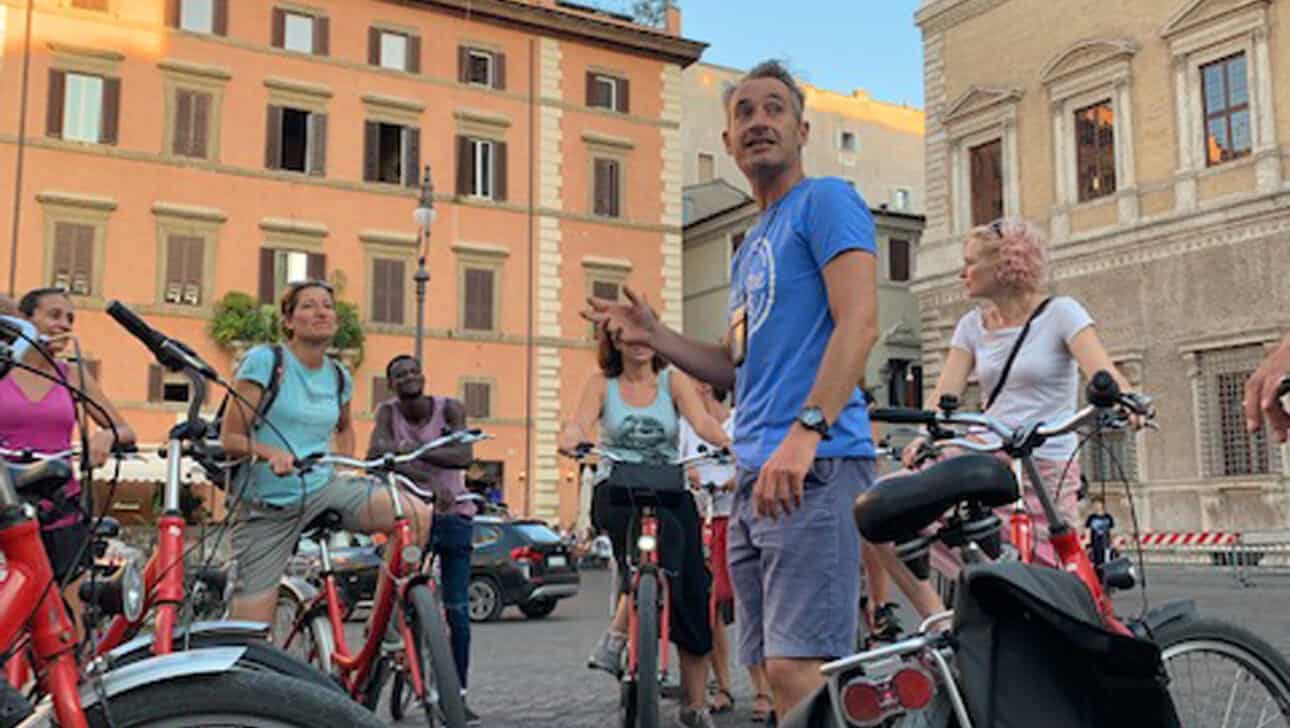 Rome, Private Night Bike, Highlights, Rome-Private-Night-Bike-Piazza-Farnese.