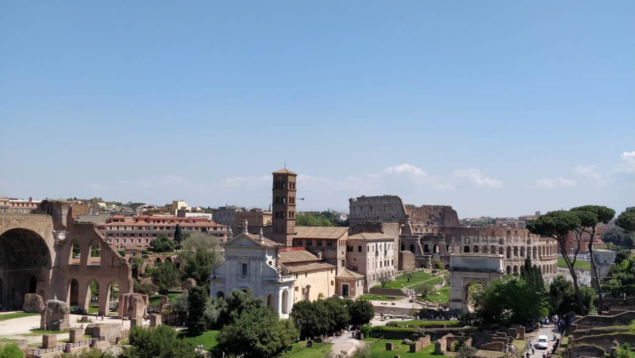 Rome, Skip The Line Colosseum Tour, Highlights, Rome-Skip-The-Line-Colosseum-Tour-View-On-The-Roman-Forums.