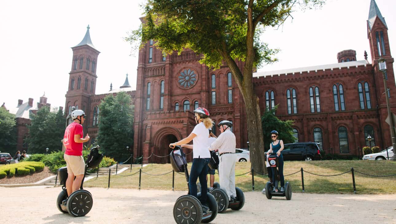 Washington Dc, National Mall Segway, Highlights, Washington-Dc-National-Mall-Segway-Smithsonian-Castle.