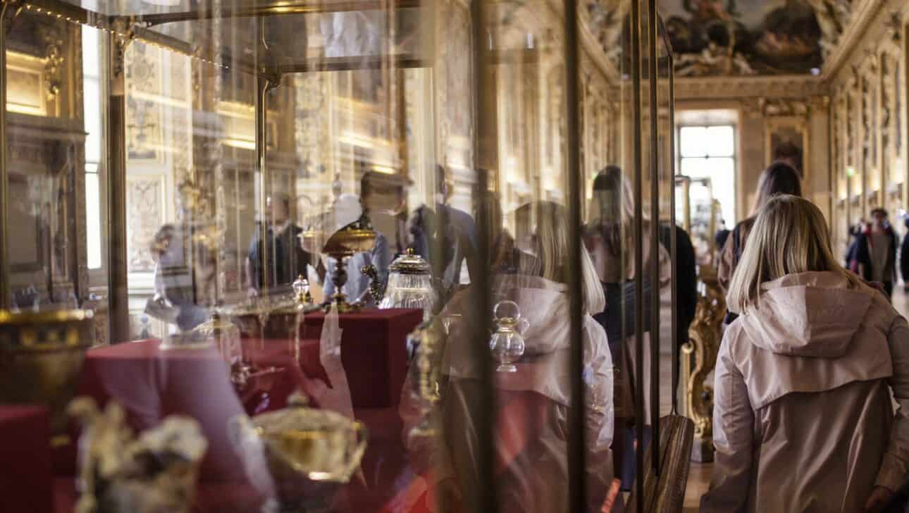 The Crown Jewels Room in the Louvre, France