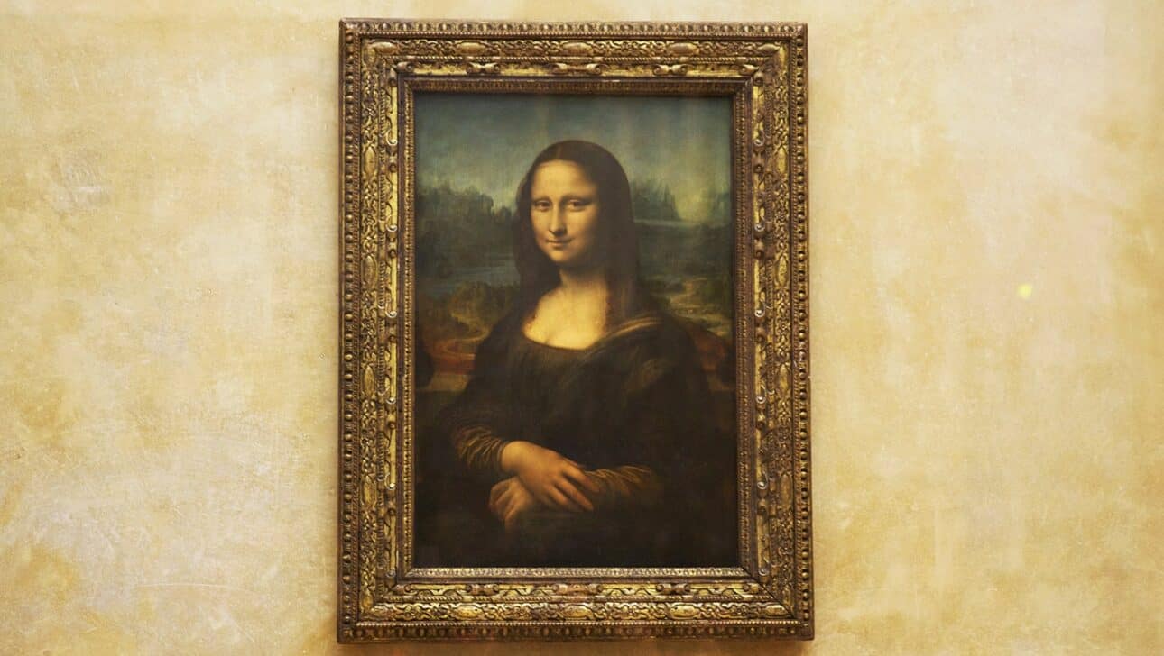 The Mona Lisa in the Louvre in Paris, France