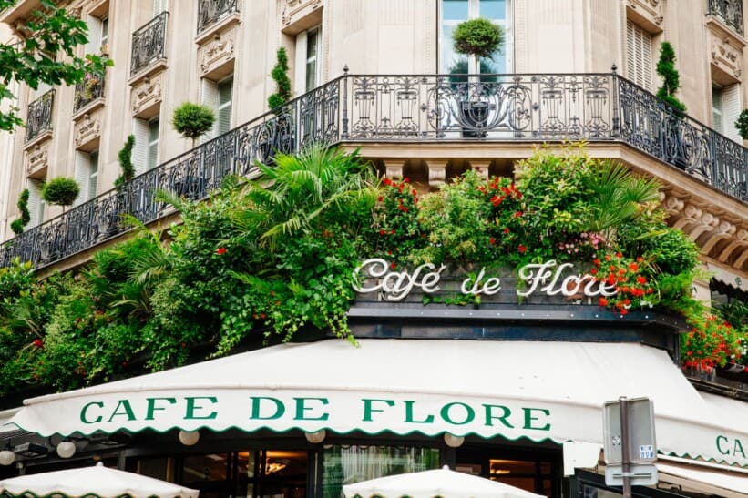 Café de Flore in Paris, France