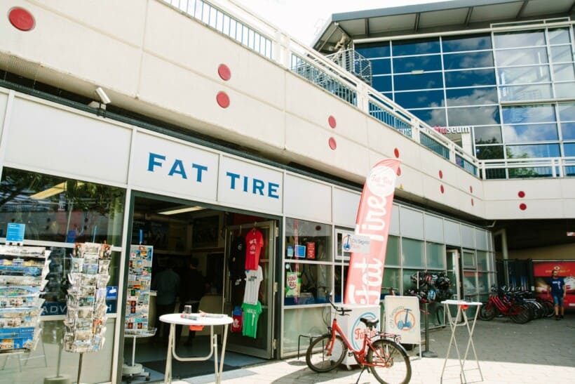 The Fat Tire Tours office in Berlin, Germany