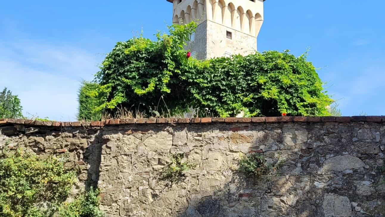 The mediaeval city walls of Florence, Italy