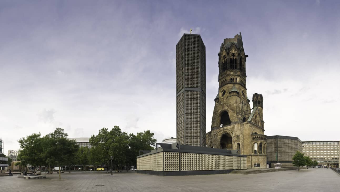 The Kaiser Wilhelm Memorial Church in Berlin, Germany