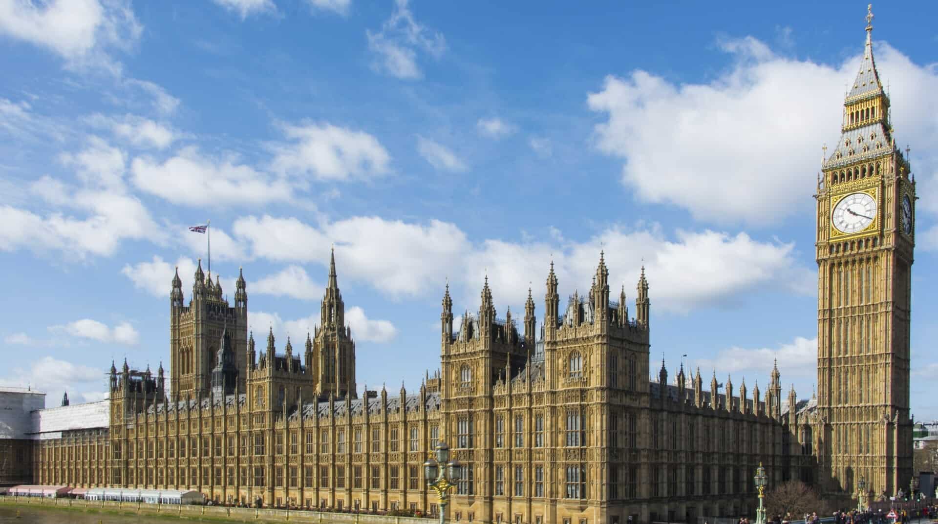 Big Ben and the Houses of Parliament in London, England