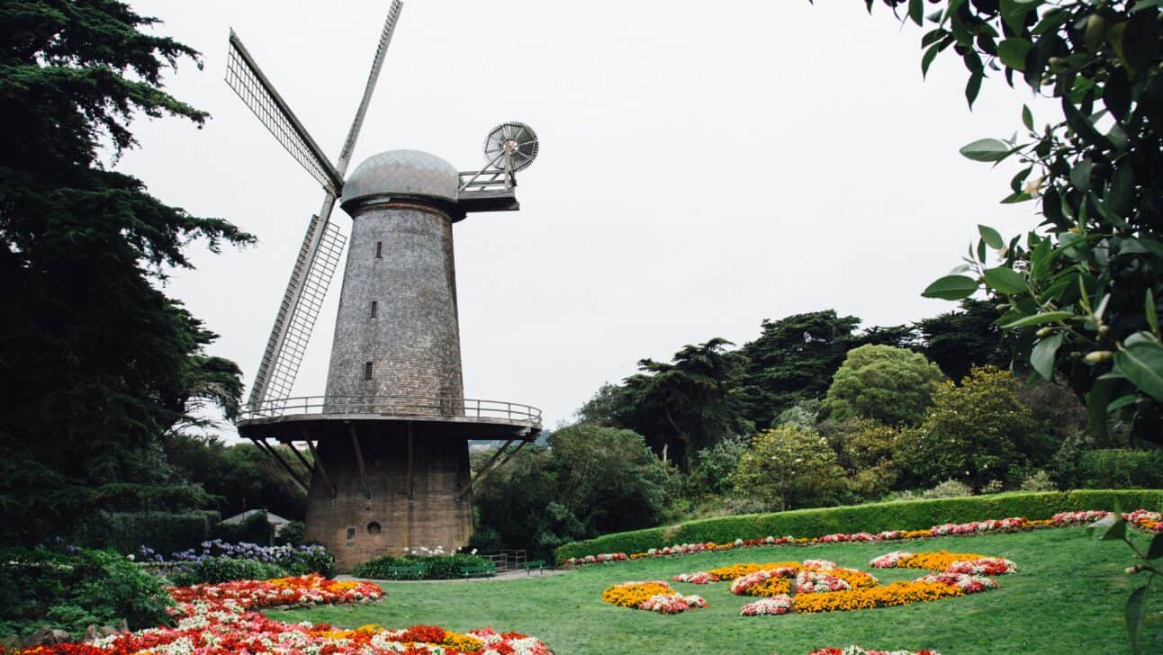 The windmill in Golden Gate Park, San Francisco, California
