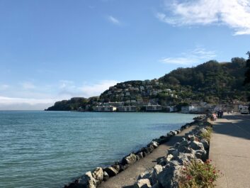 The Sausalito coastline in San Francisco, California