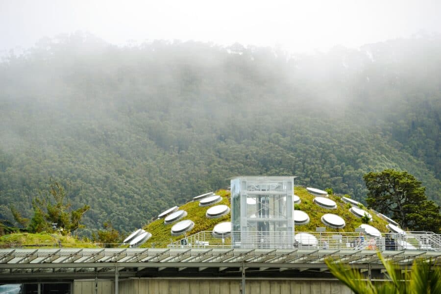 The lookout spot from the California Academy of the Sciences in Golden Gate Park, San Francisco, California