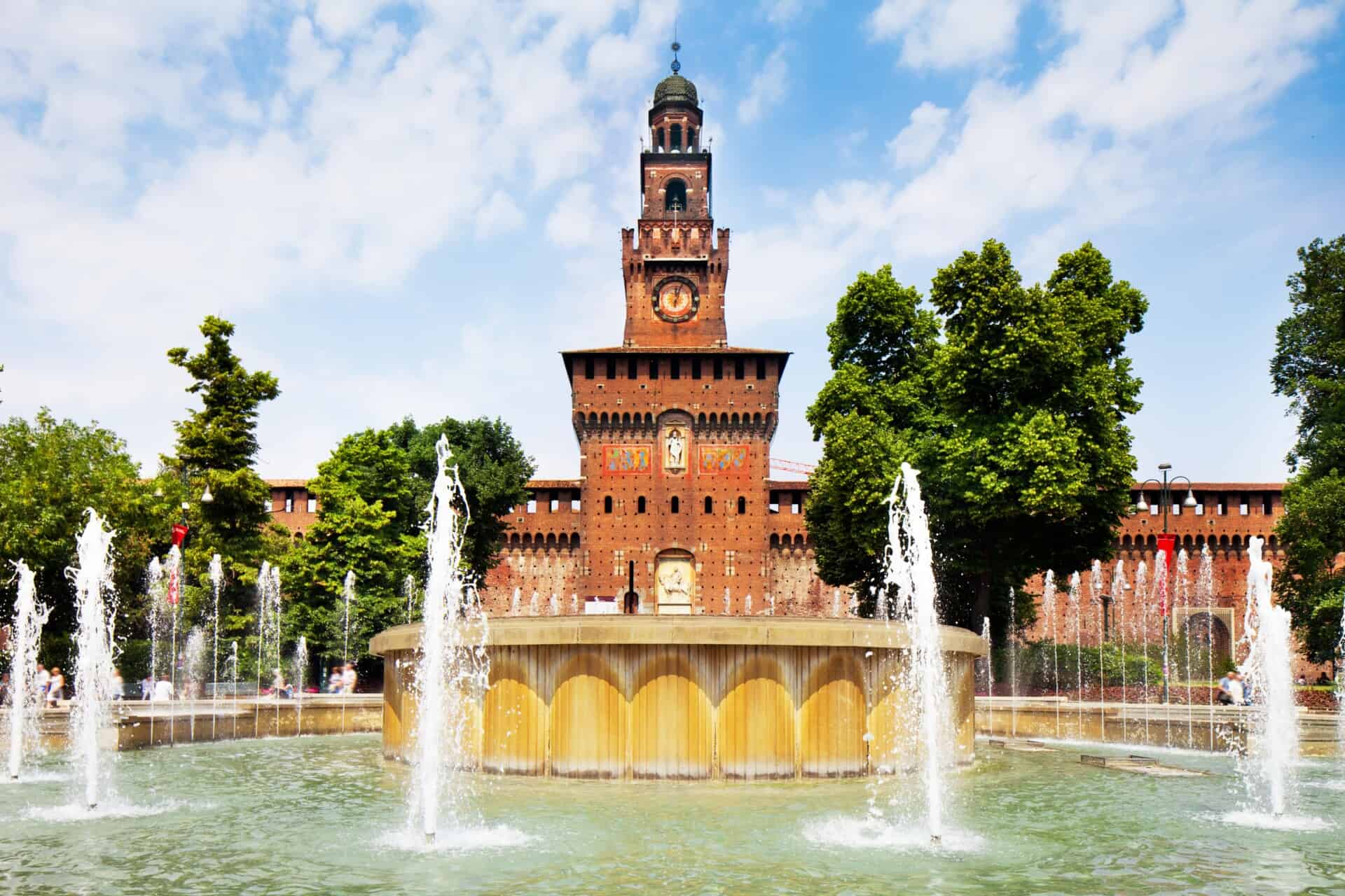 Sforza Castle in Milan, Italy