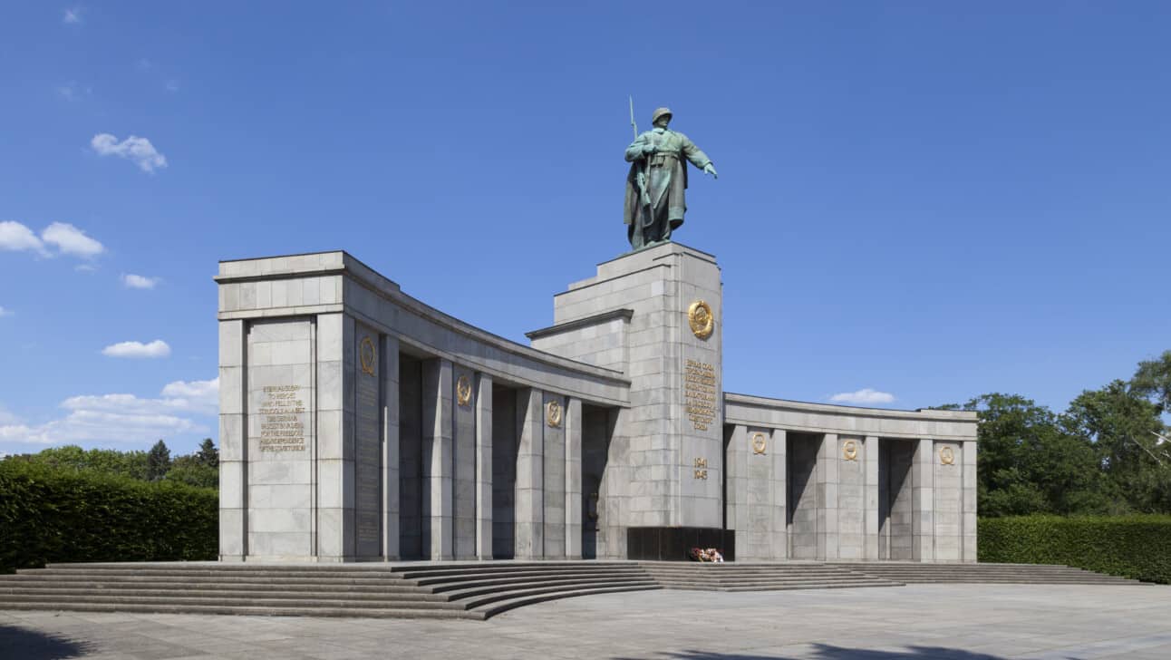 The Soviet War Memorial in the tiergarten, Berlin, Germany