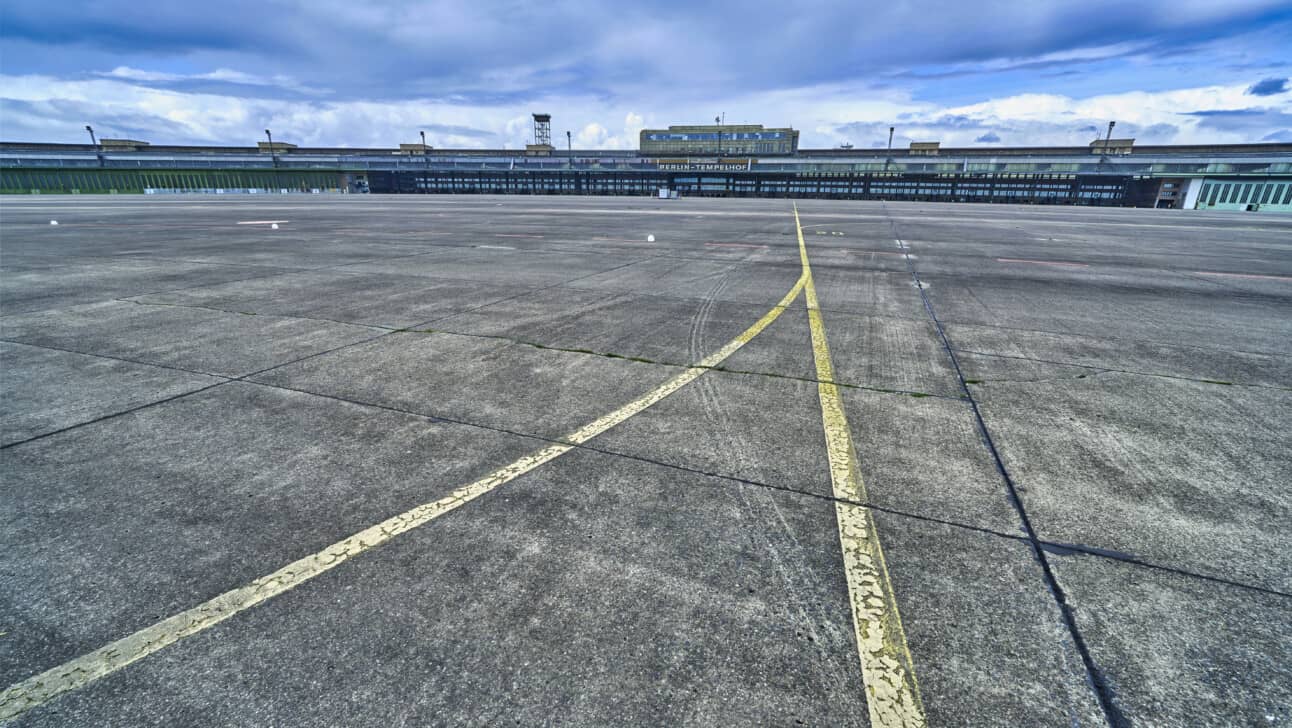 The Templehof Airport in Berlin, Germany